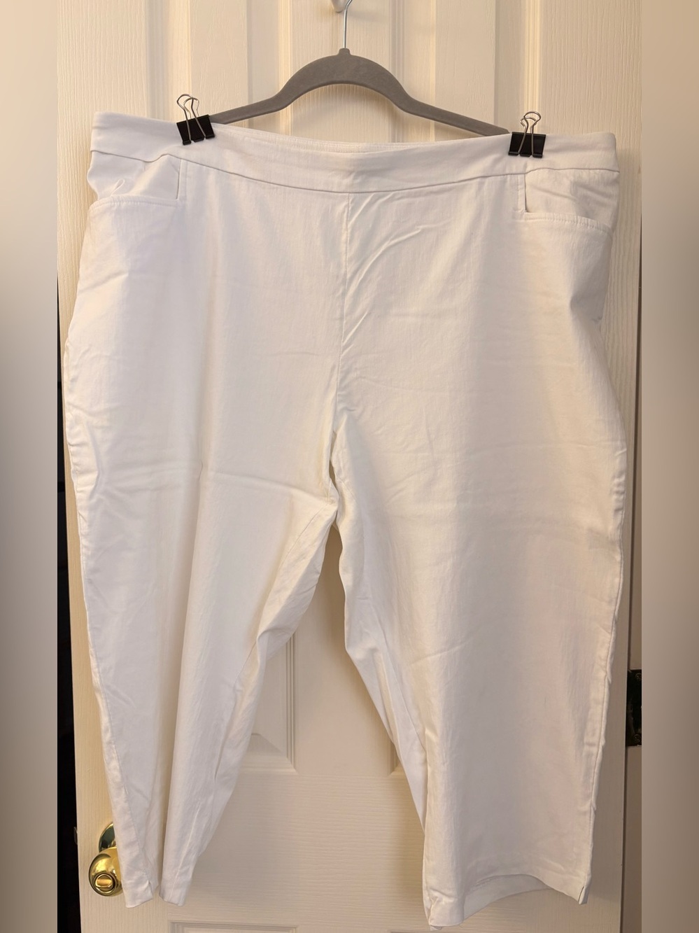George White Stretch Capris